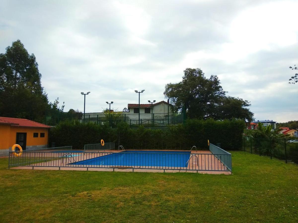 Arbidel, apartamento con piscina en Llanes Exterior foto